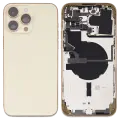 Back Housing W/ Small Parts For iPhone 14 Pro Max (US Version) (Used OEM Pull: Grade C) (Gold)