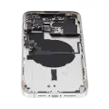 Back Housing W/ Small Parts For iPhone 14 Pro Max (US Version) (Used OEM Pull: Grade B) (Silver)