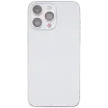 Back Housing W/ Small Parts For iPhone 14 Pro Max (EU / Global Version) (Used OEM Pull: Grade B) (Silver)