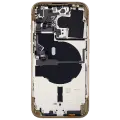 Back Housing W/ Small Parts For iPhone 14 Pro (EU / Global Version) (Used OEM Pull: Grade C) (Gold)