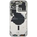 Back Housing W/ Small Parts For iPhone 14 Pro Max (EU / Global Version) (Used OEM Pull: Grade C) (Silver)