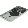 Back Housing W/ Small Parts For iPhone 14 Pro Max (EU / Global Version) (Used OEM Pull: Grade C) (Silver)
