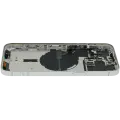 Back Housing W/ Small Parts For iPhone 14 Pro Max (EU / Global Version) (Used OEM Pull: Grade C) (Silver)