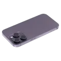 Back Housing W/ Small Parts For iPhone 14 Pro (EU / Global Version) (Used OEM Pull: Grade C) (Deep Purple)