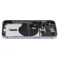 Back Housing W/ Small Parts For iPhone 14 Pro (EU / Global Version) (Used OEM Pull: Grade C) (Deep Purple)