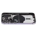 Back Housing W/ Small Parts For iPhone 14 Pro (EU / Global Version) (Used OEM Pull: Grade B) (Deep Purple)