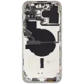 Back Housing W/ Small Parts For iPhone 14 Pro Max (US Version) (Used OEM Pull: Grade C) (Silver)