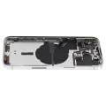 Back Housing W/ Small Parts For iPhone 14 Pro Max (US Version) (Used OEM Pull: Grade C) (Silver)
