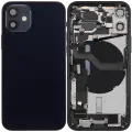 Back Housing W/ Charging Port Flex & Small Parts  For iPhone 12 Mini (EU / Global Version) (Used OEM Pull: Grade A) (Black)