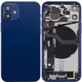 Back Housing W/ Charging Port Flex & Small Parts  For iPhone 12 Mini (EU / Global Version) (Used OEM Pull: Grade A) (Blue)