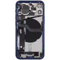 Back Housing W/ Charging Port Flex & Small Parts  For iPhone 12 Mini (EU / Global Version) (Used OEM Pull: Grade B) (Blue)