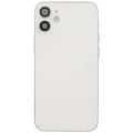 Back Housing W/ Charging Port Flex & Small Parts  For iPhone 12 Mini (EU / Global Version) (Used OEM Pull: Grade B) (White)