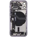 Back Housing W/ Charging Port Flex & Small Parts  For iPhone 12 Mini (US Version) (Used OEM Pull: Grade A) (Purple)