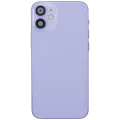 Back Housing W/ Charging Port Flex & Small Parts  For iPhone 12 Mini (US Version) (Used OEM Pull: Grade B) (Purple)