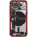 Back Housing W/ Charging Port Flex & Small Parts  For iPhone 12 Mini (US Version) (Used OEM Pull: Grade C) (Red)