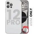 Back Housing W/ Charging Port Flex & Small Parts  For iPhone 12 Pro (US Version) (Used OEM Pull: Grade B) (Silver)