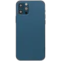 Back Housing W/ Charging Port Flex & Small Parts  For iPhone 12 Pro (EU / Global Version) (Used OEM Pull: Grade B) (Pacific Blue)
