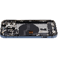 Back Housing W/ Charging Port Flex & Small Parts  For iPhone 12 Pro (EU / Global Version) (Used OEM Pull: Grade B) (Pacific Blue)
