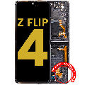 Inner OLED Assembly With Frame For Samsung Galaxy Z Flip 4 5G (US & International Version) (Refurbished) (Graphite)