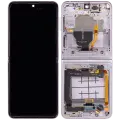 Inner OLED Assembly With Frame For Samsung Galaxy Z Flip 3 5G (US & International) (Refurbished) (Lavender)