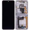 Inner OLED Assembly With Frame Compatible For Samsung Galaxy Z Flip 4 5G (F721) (US & International Version) (Aftermarket Plus) (Bora Purple)