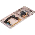 Inner OLED Assembly With Frame Compatible For Samsung Galaxy Z Flip 4 5G (F721) (US & International Version) (Aftermarket Plus) (Pink Gold)
