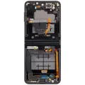 Inner OLED Assembly With Frame Compatible For Samsung Galaxy Z Flip 3 5G (F711) (US & International) (Aftermarket) (Phantom Black)