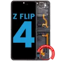 Inner OLED Assembly With Frame Compatible For Samsung Galaxy Z Flip 4 5G (F721) (US & International Version) (Aftermarket) (Graphite)