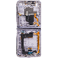 Inner OLED Assembly With Frame Compatible For Samsung Galaxy Z Flip 4 5G (F721) (US & International Version) (Aftermarket) (Bora Purple)