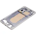 Mid-Frame Housing Compatible For Samsung Galaxy S25 Edge 5G (US & International Version) (Titanium Icyblue / Titanium Silver)