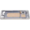 Mid-Frame Housing Compatible For Samsung Galaxy S25 Edge 5G (US & International Version) (Titanium Icyblue / Titanium Silver)