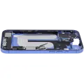 Mid-Frame Housing  W/ Charging Port Flex & Small Parts  For iPhone 16 Plus (US Version) (Used OEM Pull: Grade B) (Ultramarine)