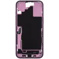 Mid-Frame Housing  W/ Charging Port Flex & Small Parts  For iPhone 16 Plus (US Version) (Used OEM Pull: Grade C) (Pink)