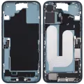 Mid-Frame Housing  W/ Charging Port Flex & Small Parts  For iPhone 16 Plus (US Version) (Used OEM Pull: Grade C) (Teal)