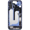 Mid-Frame Housing  W/ Charging Port Flex & Small Parts  For iPhone 16 Plus (US Version) (Used OEM Pull: Grade C) (Ultramarine)