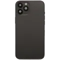 Back Housing W/ Charging Port Flex & Small Parts  For iPhone 12 Pro Max (US Version) (Used OEM Pull: Grade A) (Graphite)