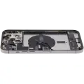 Back Housing W/ Charging Port Flex & Small Parts  For iPhone 12 Pro Max (US Version) (Used OEM Pull: Grade B) (Graphite)