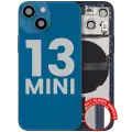 Back Housing W/ Charging Port Flex & Small Parts  For iPhone 13 Mini (EU / Global Version) (Used OEM Pull: Grade A) (Blue)