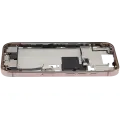Mid-Frame Housing  W/ Charging Port Flex & Small Parts  For iPhone 16 Pro (EU / Global Version) (Used OEM Pull: Grade A) (Desert Titanium)