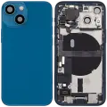 Back Housing W/ Charging Port Flex & Small Parts  For iPhone 13 Mini (EU / Global Version) (Used OEM Pull: Grade B) (Blue)