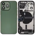 Back Housing W/ Charging Port Flex & Small Parts  For iPhone 13 Pro (EU / Global Version) (Used OEM Pull: Grade A) (Alpine Green)