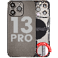 Back Housing W/ Charging Port Flex & Small Parts  For iPhone 13 Pro (EU / Global Version) (Used OEM Pull: Grade A) (Graphite)