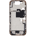 Mid-Frame Housing  W/ Charging Port Flex & Small Parts  For iPhone 16 Pro (EU / Global Version) (Used OEM Pull: Grade B) (Desert Titanium)