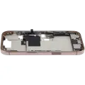 Mid-Frame Housing  W/ Charging Port Flex & Small Parts  For iPhone 16 Pro (EU / Global Version) (Used OEM Pull: Grade B) (Desert Titanium)