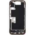 Mid-Frame Housing  W/ Charging Port Flex & Small Parts  For iPhone 16 Pro (EU / Global Version) (Used OEM Pull: Grade C) (Desert Titanium)