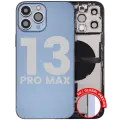 Back Housing W/ Charging Port Flex & Small Parts  For iPhone 13 Pro Max (EU / Global Version) (Used OEM Pull: Grade B) (Sierra Blue)