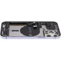 Back Housing W/ Charging Port Flex & Small Parts  For iPhone 13 Pro Max (EU / Global Version) (Used OEM Pull: Grade B) (Sierra Blue)