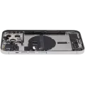 Back Housing W/ Charging Port Flex & Small Parts  For iPhone 13 Pro Max (EU / Global Version) (Used OEM Pull: Grade B) (Silver)