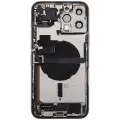 Back Housing W/ Charging Port Flex & Small Parts  For iPhone 13 Pro Max (EU / Global Version) (Used OEM Pull: Grade C) (Silver)