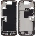 Mid-Frame Housing  W/ Charging Port Flex & Small Parts  For iPhone 16 Pro Max (US Version) (Used OEM Pull: Grade B) (Desert Titanium)
